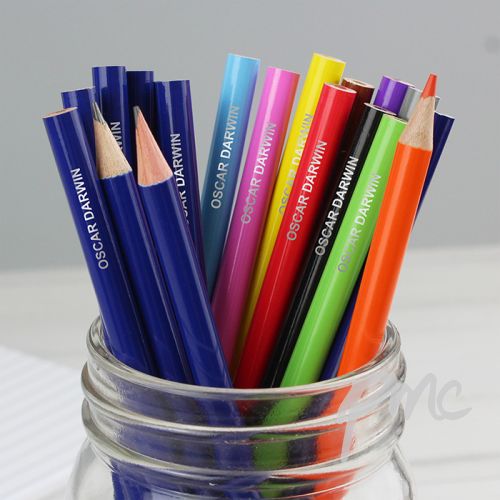 Personalised Pack of 20 HB Pencils & Colouring Pencils