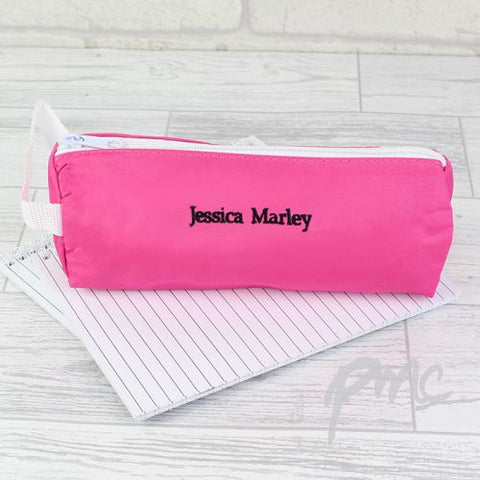 Personalised Pink Pencil Case