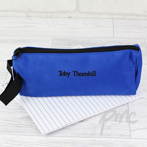 Personalised Blue Pencil Case