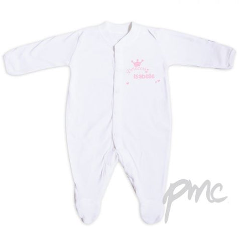 Personalised Little Princess Babygrow 0-3 Months