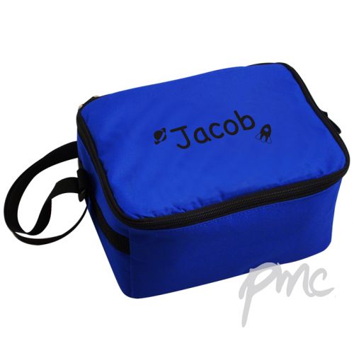 Personalised Black Rocket Lunch Bag