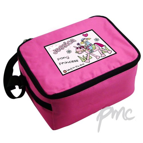 Personalised Bang on the Door Pony Girl Lunch Bag