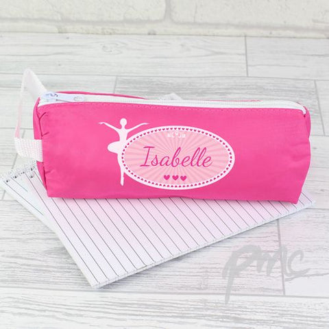 Personalised Ballerina Pink Pencil Case