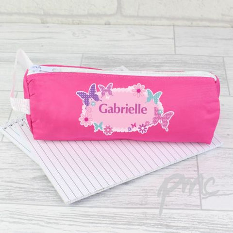 Personalised Butterfly Pencil Case