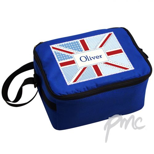 Personalised Patchwork Union Jack Lunch Bag