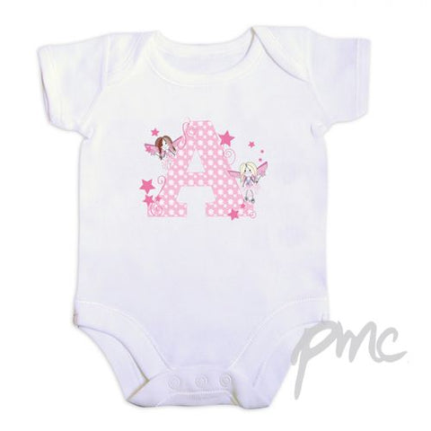 Personalised Fairy Letter 3-6 Months Baby Vest