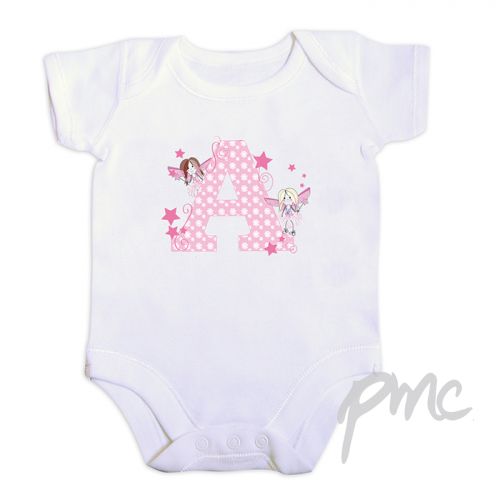 Personalised Fairy Letter 6-9 Months Baby Vest