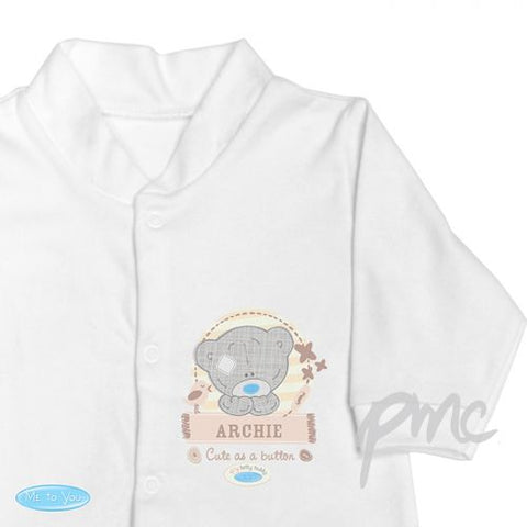 Personalised Tiny Tatty Teddy 0-3 Months Babygrow