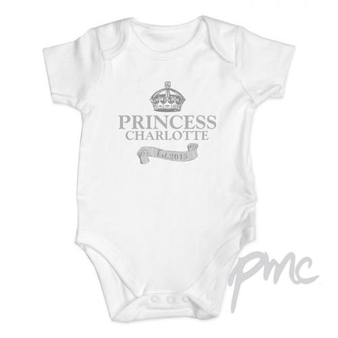 Personalised Royal Crown Baby Vest