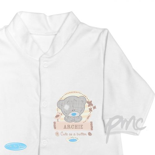 Personalised Tiny Tatty Teddy 9-12 Months Babygrow