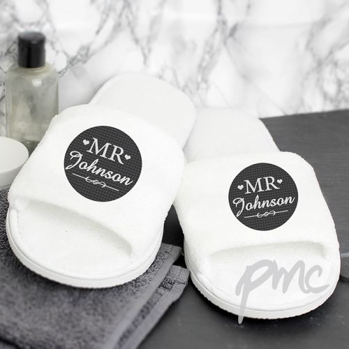 Personalised Mr Velour Slippers