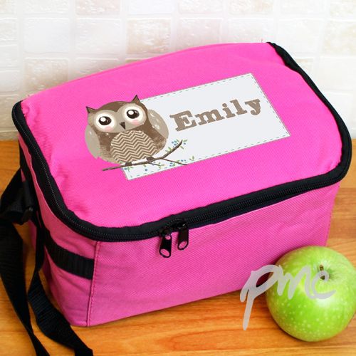 Personalised Woodland Owl Lunch Bag