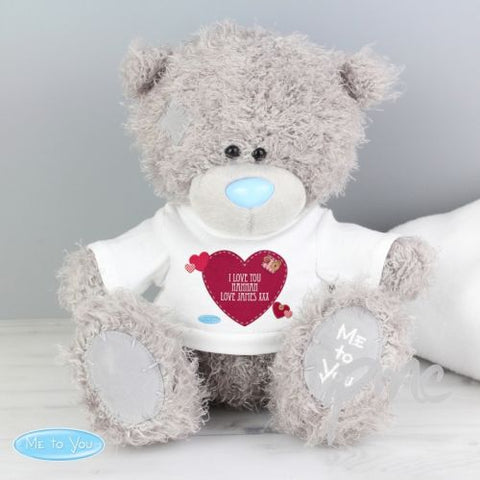 Personalised Me To You Bear with Heart T-Shirt