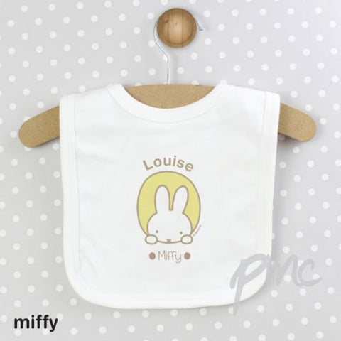 Personalised Miffy Peekaboo Baby Bib