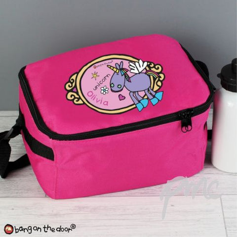 Personalised Bang on the Door Unicorn Lunch Bag