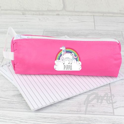 Personalised Unicorn Pink Pencil Case