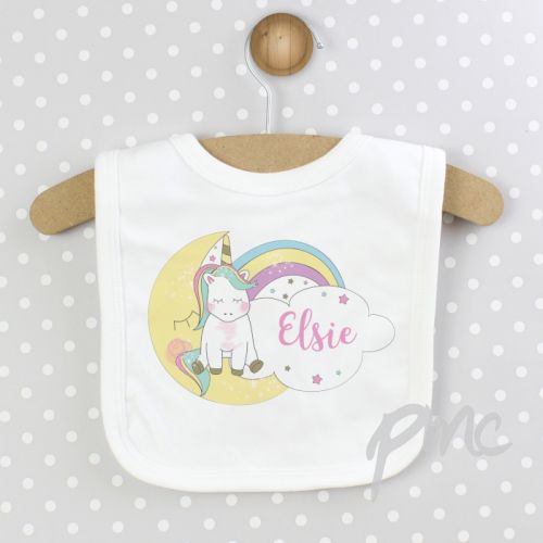 Personalised Baby Unicorn Bib