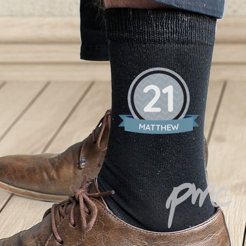 Personalised Birthday Men's Socks