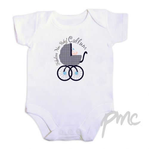Personalised Fabulous Baby Boy 0-3 Months Baby Vest