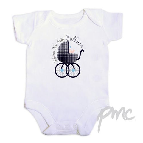 Personalised Fabulous Baby Boy 0-3 Months Baby Vest