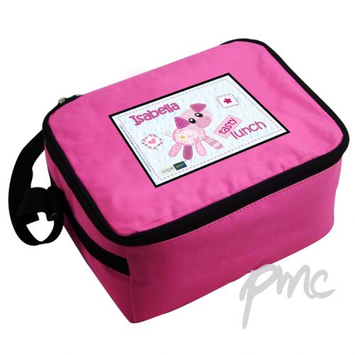 Personalised Cotton Zoo Organdie the Piglet Lunch Bag