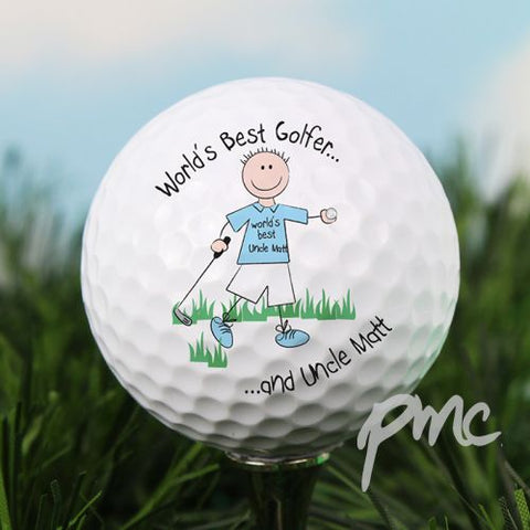 Personalised World's Best Golfer Golf Ball