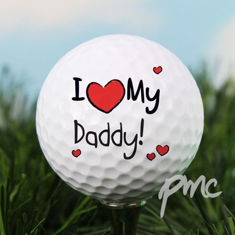 Personalised I Heart My Golf Ball