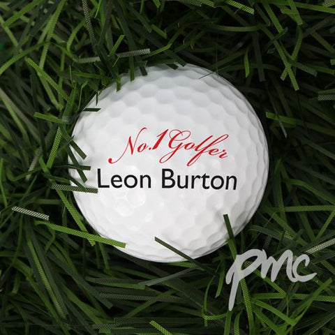 Personalised No1 Golfer Golf Ball