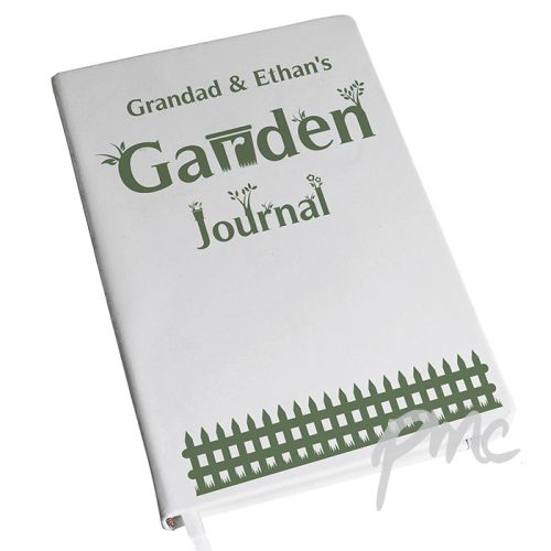 Personalised Garden Journal Hardback A5 Notebook