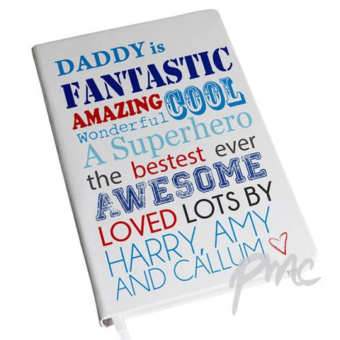 Personalised He is... Hardback A5 Notebook