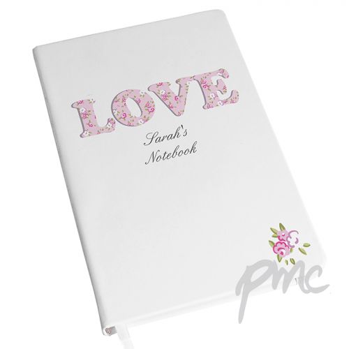 Personalised Love Hardback A5 Notebook