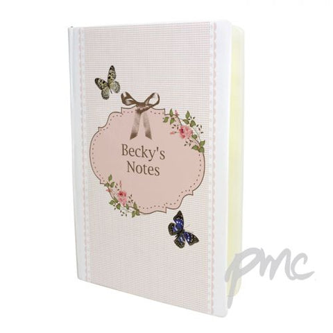 Personalised Delicate Butterfly Hardback A5 Notebook