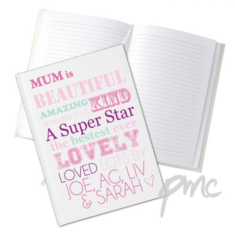 Personalised She Is... Hardback A5 Notebook