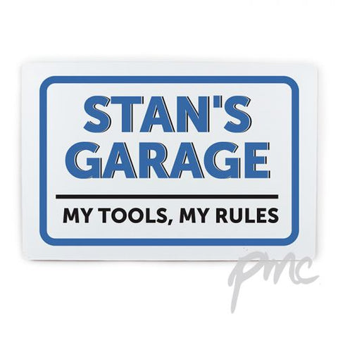 Personalised Garage Plaque