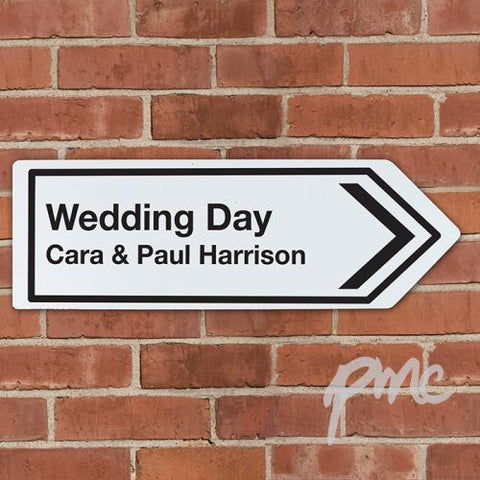 Personalised Road Arrow Right Sign