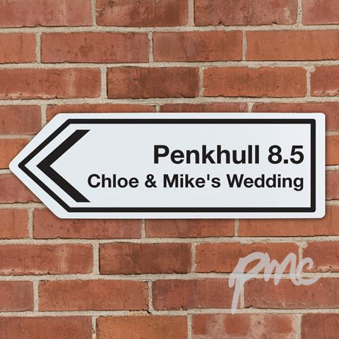Personalised Road Sign Arrow Left