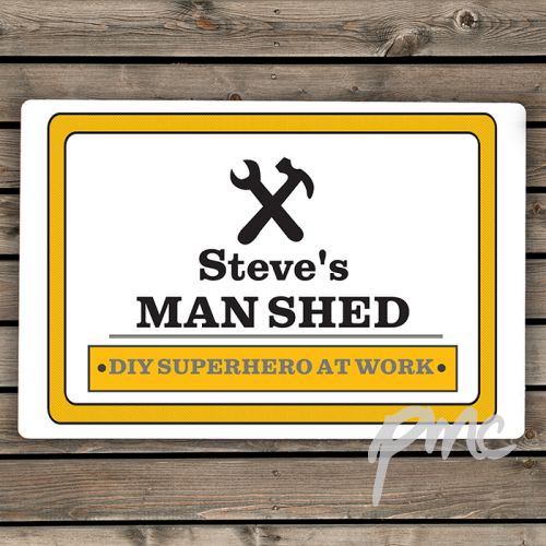 Personalised Man At Work Sign