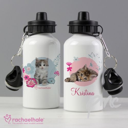 Personalised Rachael Hale Cute Kitten Drinks Bottle