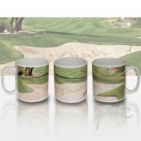 Personalised Golf Bunker Mug