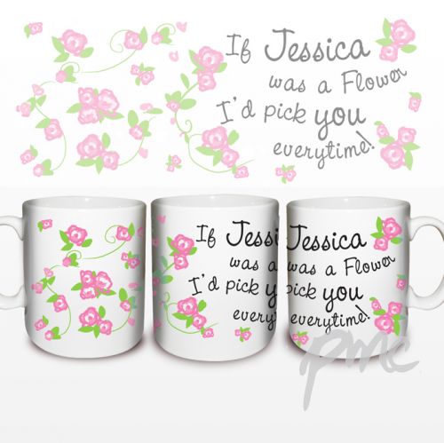 Personalised Floral Pattern Mug