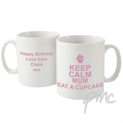 Personalised Keep Calm Eat A Cupcake Mug