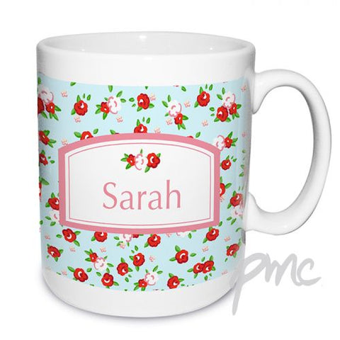 Personalised Vintage Floral Mug