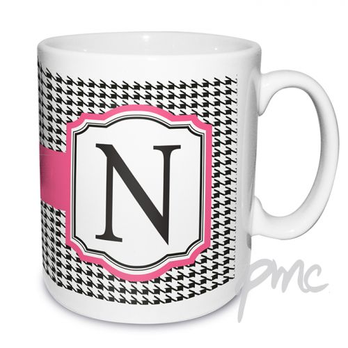 Personalised Houndstooth Mug