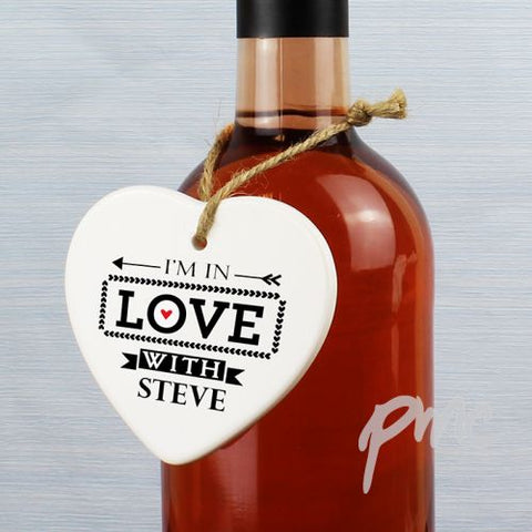Personalised In Love With Heart Decoration