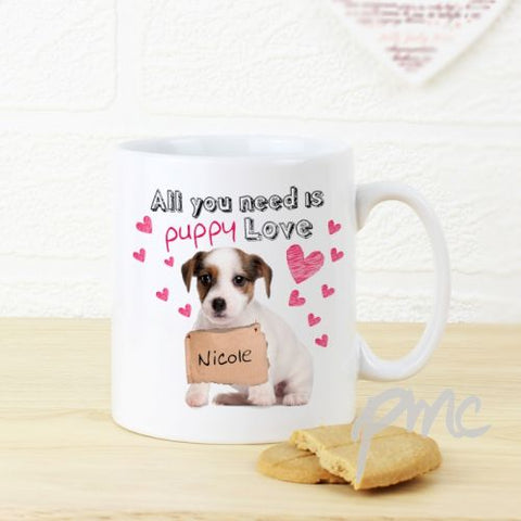 Personalised Puppy Love Mug