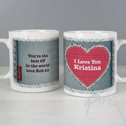 Personalised Denim Mug