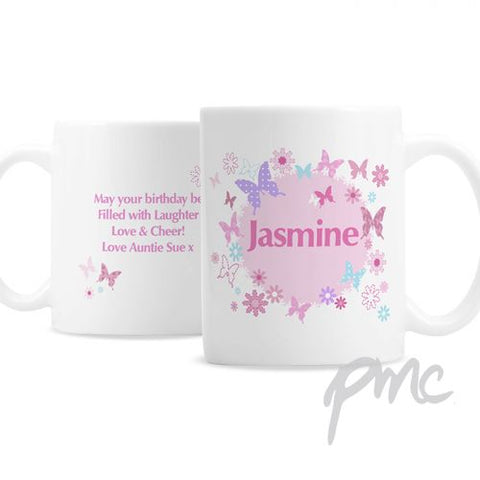Personalised Butterfly Mug