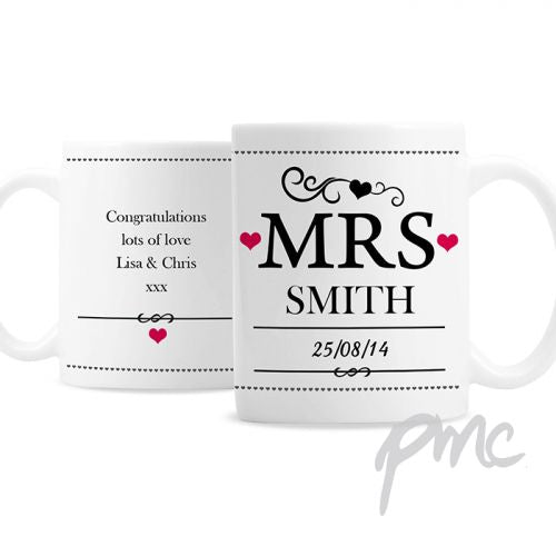 Personalised Mrs Mug