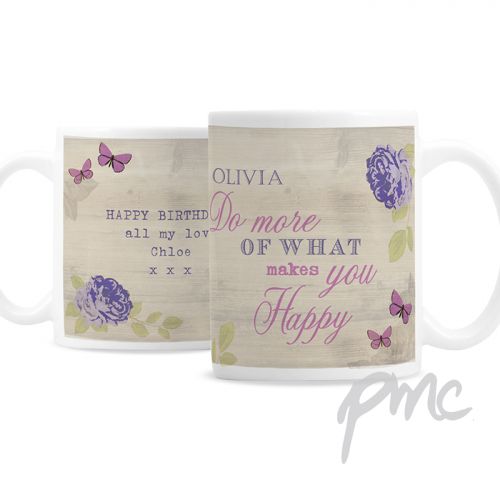Personalised Secret Garden Mug