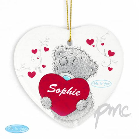 Personalised Me to You Big Heart Ceramic Heart Decoration